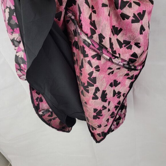 KATE SPADE Womens 14 Wallflower Jacquard Dress Pink Black Metallic A Line Knee - Picture 3 of 16